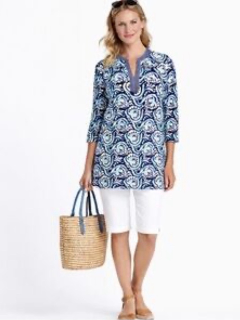 J.McLaughlin 3/4 Sleeve Tunic Size Small